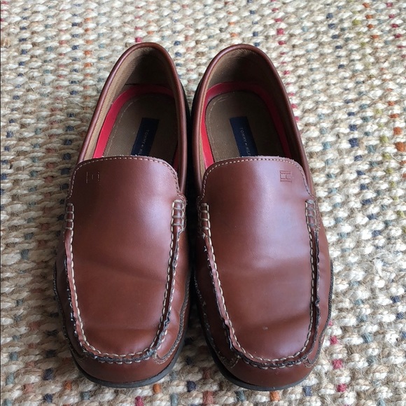 Tommy hilfiger loafers brown Clearance